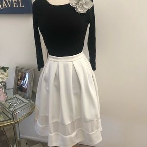 Bar III skirt with mesh detail